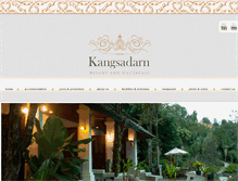 Tablet Screenshot of kangsadarnresorts.com